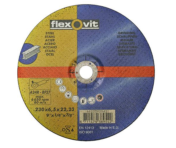 FLEXOVIT Kotúč 230x2,5 A24R FM oceľ