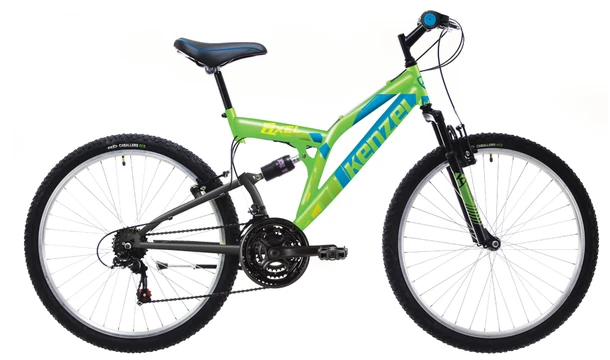 KENZEL Bicykel Axel SF neon zelený/modrý