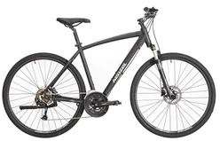 KENZEL Bicykel Distance CR 200 matný čierny/sivozelený, Veľkosť rámu 56cm