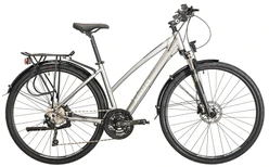 KENZEL Bicykel Distance TR 200 woman matný metallic/striebornozelený, Veľkosť rámu 44cm