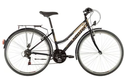 KENZEL Bicykel Fresh woman polomatný čierny /hnedý
