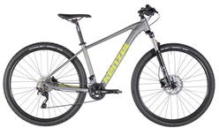 KENZEL Bicykel Q KJU: 100 metallic/žltozelený, Veľkosť kolesa 29”, Veľkosť rámu 15”