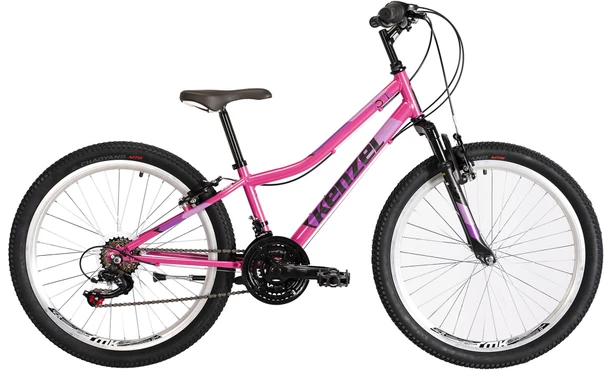 KENZEL Bicykel Roxis SF24 girls pink-pink/čierny