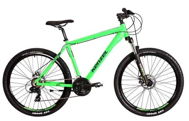 KENZEL Bicykel Shade men fluo green/čierny, Veľkosť kolesa 27,5”, Veľkosť rámu 17”