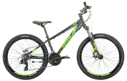 KENZEL Bicykel Shade SF26 junior matný čierny/zelený