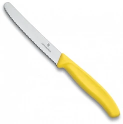 VICTORINOX Zúbkový nôž žltý 11cm