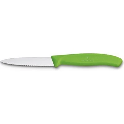 VICTORINOX Nôž na zeleninu 8cm zúbkový zelený