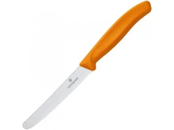 Nôž VX11cm zúbkový oranžový